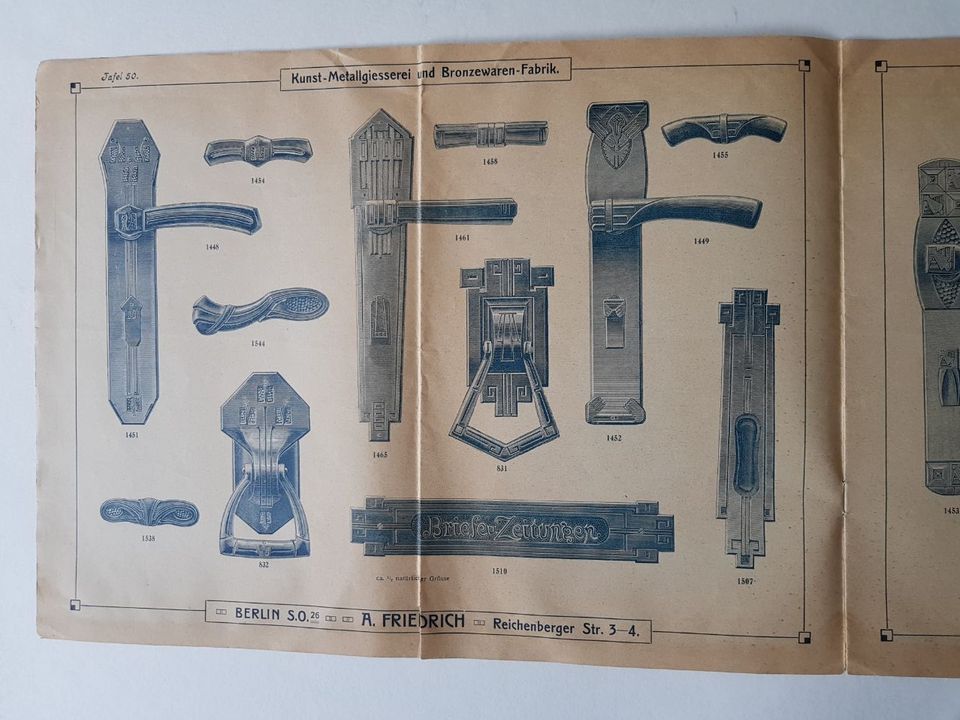 A.Friedrich Kunst-Metallgiesserei Bronzewaren Fabrik Katalog 1900 in Leonberg