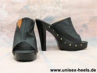 3782 unisex-heels; neue high heels gr. 39 weit; echtholz! Hessen - Limeshain Vorschau