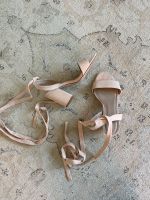 ASOS nude Sandalen Block Absatz zum schnüren 37 zara Rosé Niedersachsen - Harsefeld Vorschau