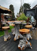 Tisch Set aus Albesia Holz UNIKAT 4 Hocker + Tisch Rheinland-Pfalz - Wehr Vorschau