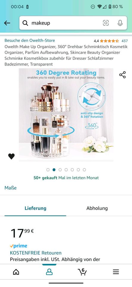 Makeup parfum drehständer Organizer in Norderstedt