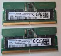 DDR5 S0DIMM 16 GB (2x8) 4800 MHz  Arbeitsspeicher Laptop Samsung/ Bayern - Raubling Vorschau