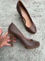 Neue braune Pumps Echtleder von Fifth Avenue in Größe 40 Nordrhein-Westfalen - Mönchengladbach Vorschau