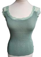 Rippshirt mit Spitze.Farbe Salbei ,Beere onesize tragbar 36-42 Bayern - Haibach Unterfr. Vorschau