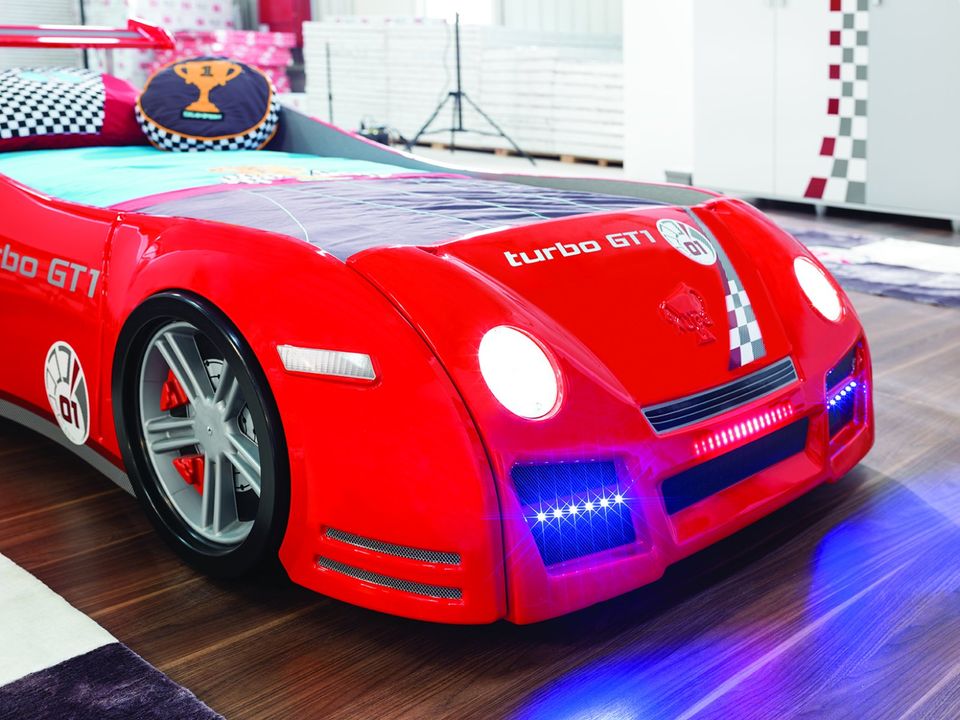 Autobett Turbo GT1 rot mit LED für Kinderzimmer Kinder in Bonn