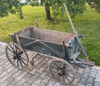 Leiterwagen Handleiterwagen Holzwagen Bollerwagen DDR Antik Deko Sachsen - Haselbachtal Vorschau