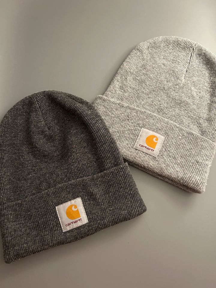 Set carhartt Mützen Wip Beanie hellgrau dunkelgrau unisex in Sülfeld