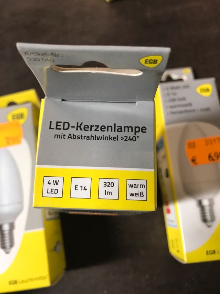 LED-Kerzen-Lampe-E14-4 Watt-Licht-Birne- in Morbach