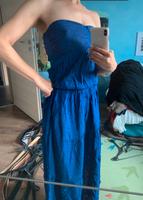 Maxikleid Bandeau Kleid blau schulterfrei Volant h&m new yorker Kreis Pinneberg - Barmstedt Vorschau