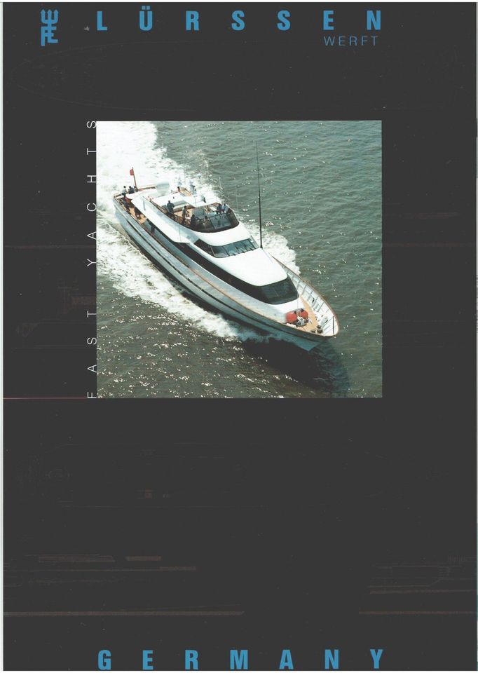 LÜRSSEN GERMANY FAST YACHTS - Marketing Image Flyer - in English in Emskirchen