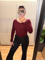 8,50 € ❤️ Reserved Pullover mit V-Ausschnitt burgunderrot XS 34 Bayern - Schöllkrippen Vorschau
