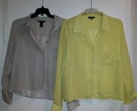 NEUZUSTAND H&M ZARA transparent Bluse Lemon Gelb Taupe M/L 40 Nordrhein-Westfalen - Olpe Vorschau