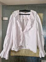 free people, weiße Bluse mit Spitzendetails, L, neu Münster (Westfalen) - Geist Vorschau