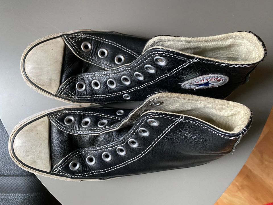 Converse All Star - Leder - schwarz - Größe 35 in Hamburg