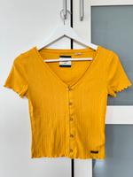 Superdry Sommershirt V-Ausschnitt Knopfleiste Gelb Hessen - Grünberg Vorschau