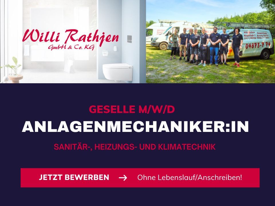 Anlagenmechaniker SHK  (m/w/d) Geselle/Obermonteur in Aukrug