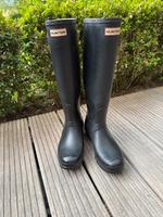Hunter Gummistiefel Gr. 39 schwarz Niedersachsen - Himmelpforten Vorschau