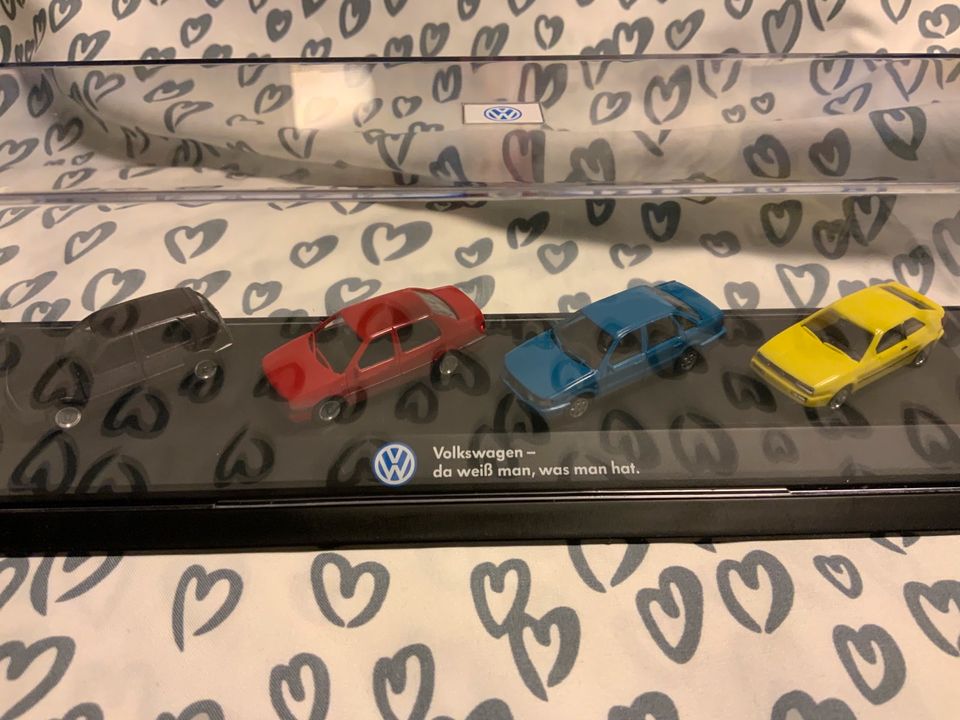 4 Modellautos 1:87, VW PKW-Edition Nr. 4, Corrado/Pas/Vento/Golf in Rutesheim  