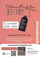 Hofflohmarkt 22.6.24 Flohmarkt Lage/Lückhausen Nordrhein-Westfalen - Lemgo Vorschau