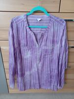 Bluse in Gr.48, Lila mit Glitzerstreifen gestreift Hessen - Biebesheim Vorschau