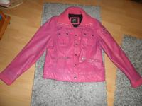 Lederjacke von GIPSY  Gr.L/XL Pink mit Strickkragen Bikerstyle Saarbrücken-Mitte - Alt-Saarbrücken Vorschau