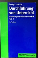 Buch Georg E. Becker Durchführung von Unterricht Rheinland-Pfalz - Idar-Oberstein Vorschau