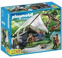 PLAYMOBIL® 4843 - Schatzjäger - Schatzsuchercamp mit Riesenschlan Bayern - Loiching Vorschau