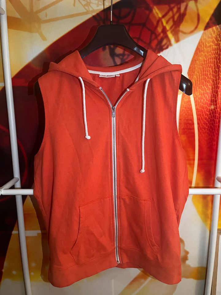 John Baner Herren Hoodie Weste Gr. L XL orange Sport ärmellos in Gießen