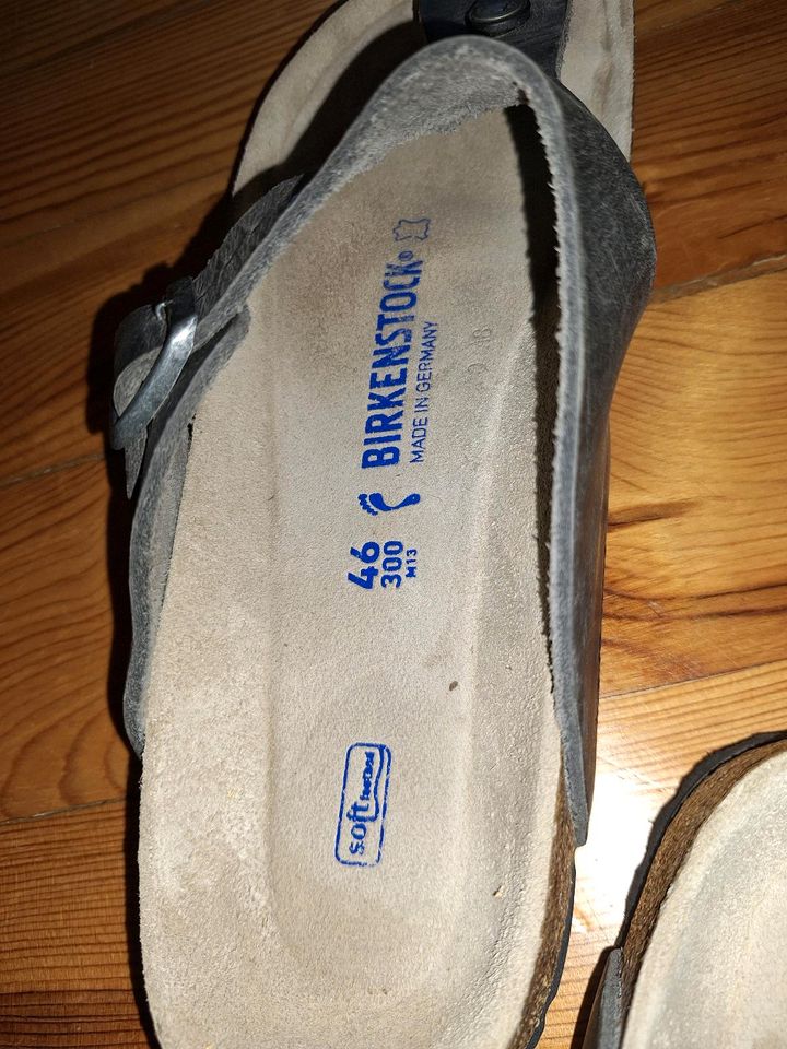 Birkenstock Gizeh habana schmal 46 Softfußbett in Much