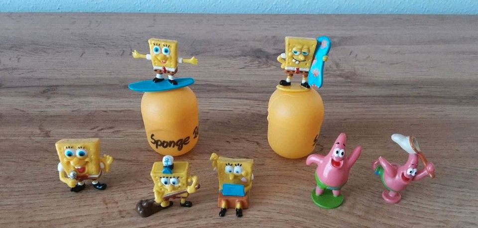 Figuren z. T. aus Ü Eiern, Sponge Bob in Pfinztal