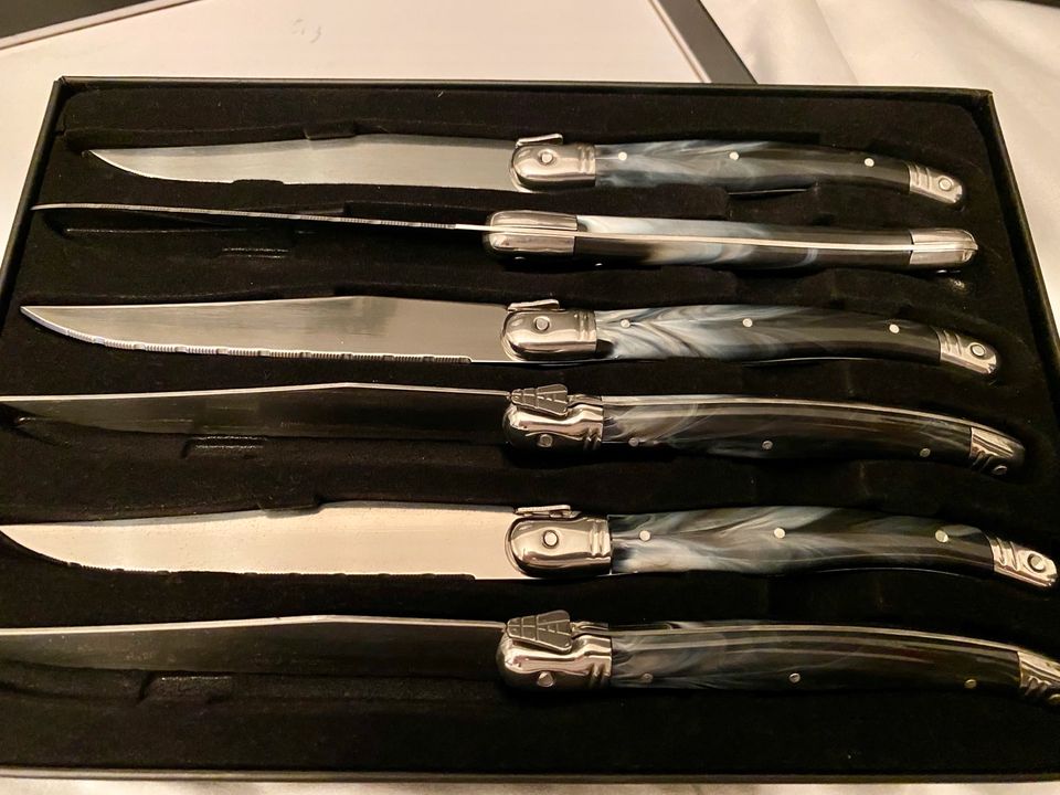 stylische Steakmesser LAGUIOLE STYLE DE VIE 2x 6er Set in Hamburg