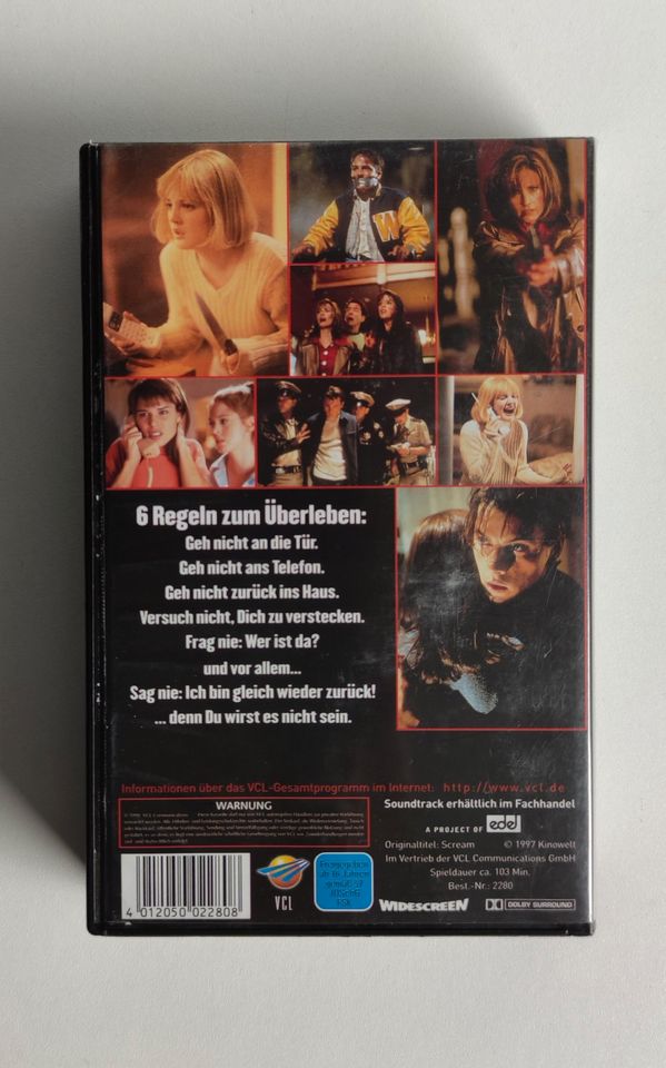 SCREAM - Schrei [VHS] Video-Kassette-Film (VCL/1997) in Oer-Erkenschwick