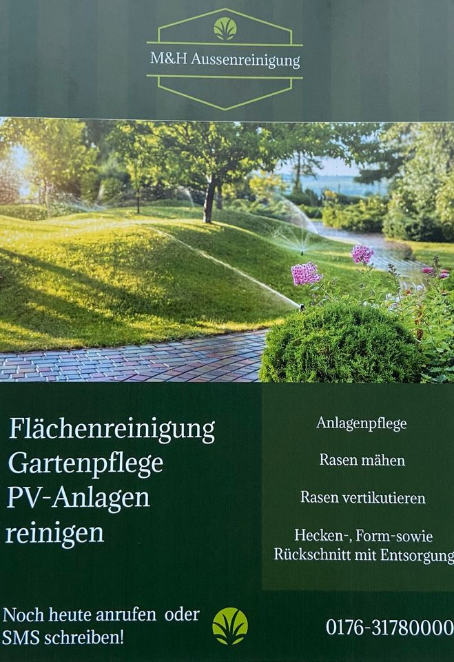 PV-Anlage reinigen Flächenreiningung Gartenpflege in Bocholt