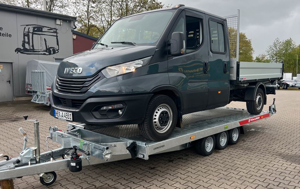 Autoanhänger hydraulisch kippbar mieten Anhänger mieten 3500 kg PKW Transporter 5,00 m Verleih Vermietung in Herne