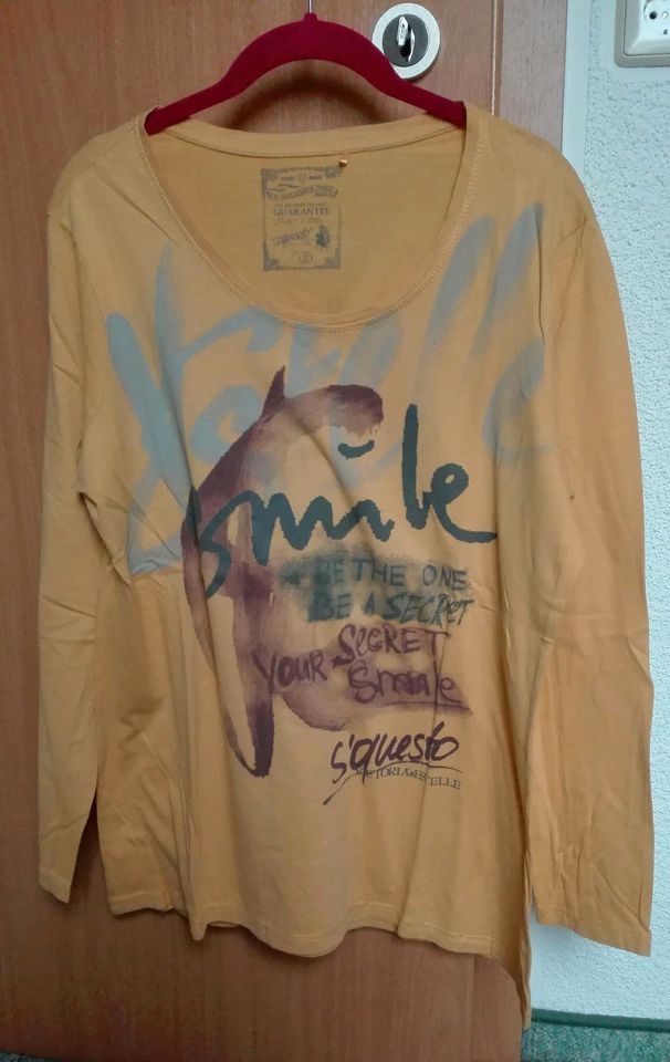 S'questo Langarmshirt Shirt senfgelb gelb Gr. 42 / L / XL in Oelsnitz / Vogtland