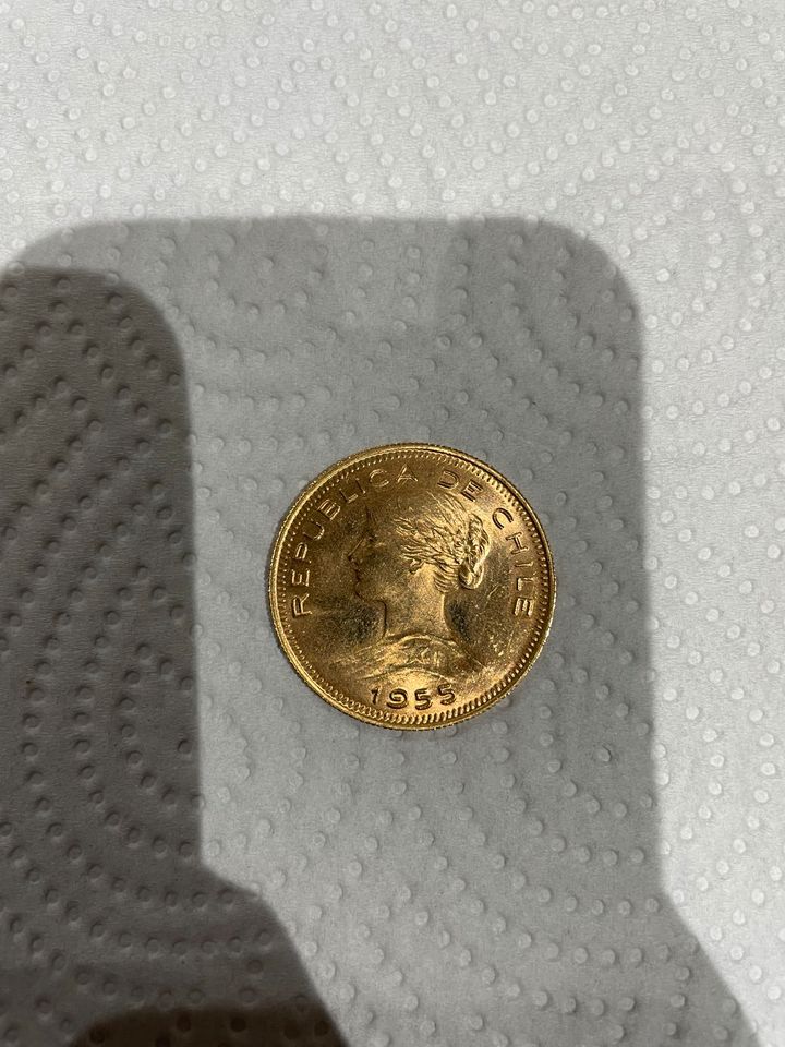 Chile 100 Pesos 1955 Gold in Neunkirchen