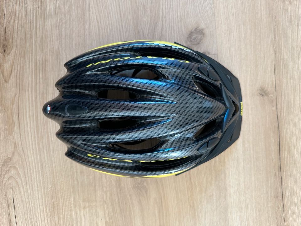 Fahrradhelm Cratoni Heli 53-59cm gelb schwarz in Erfurt