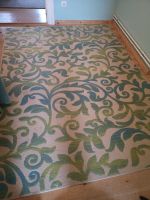 Teppich türkis grün florales Muster Pankow - Weissensee Vorschau