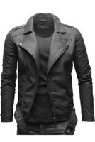 Herren Biker Jacke, Lederjacke. Echter Leder mit Gürtel von Crone Nordrhein-Westfalen - Herne Vorschau