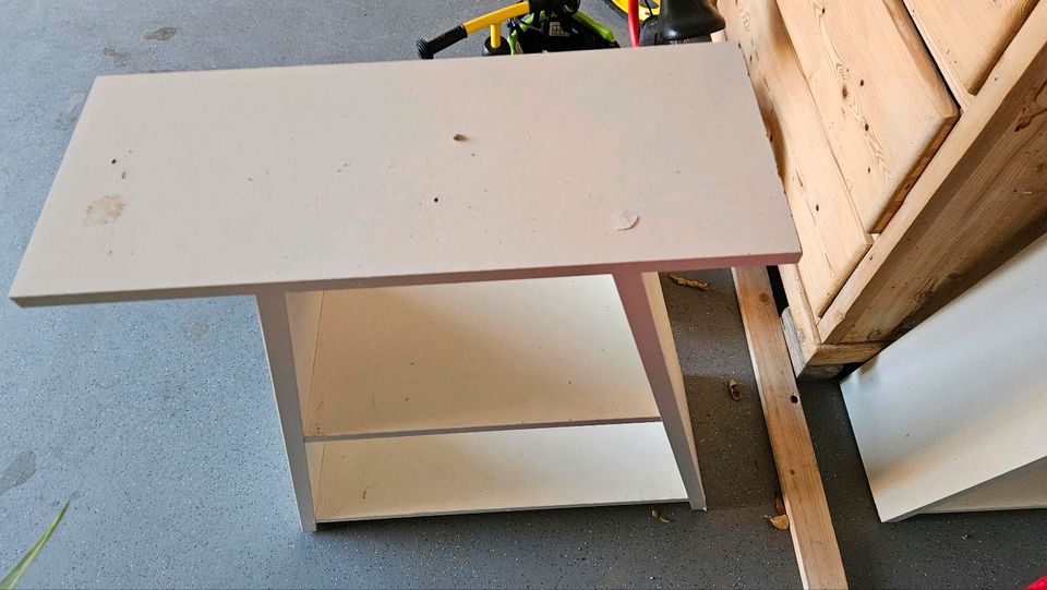 2 Schreibtischböcke /-beine Ikea weiß in Arnbruck