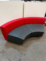 Cor Design Sofa aus Leder Loungesofa Couch Rot Grau halbrund rund für Empfangsbereich Wartezimmer Besucher Hessen - Offenbach Vorschau