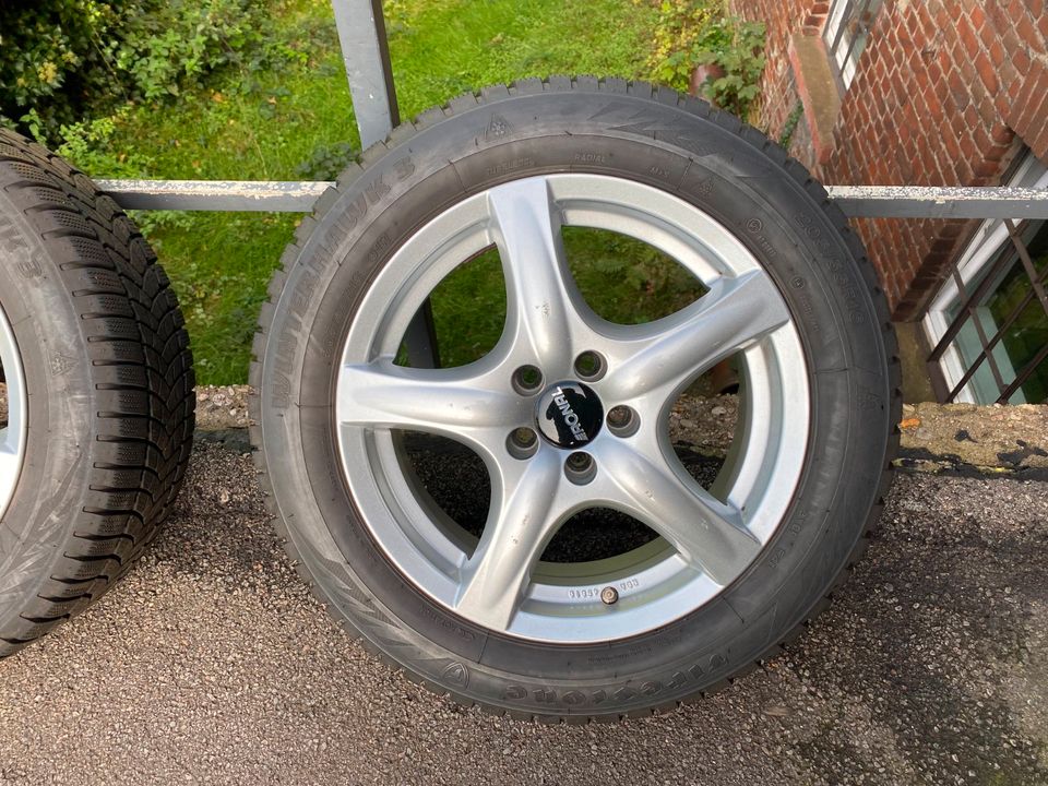 VW Golf Touran Caddy Skoda Yeti Octavia Sup Winterräder 205/55R16 in Schwelm