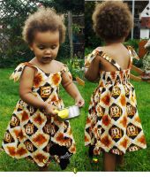 afrikanisches Mädchen Kleid 92 98 orange Schmetterlinge Blume NEU Baden-Württemberg - Denzlingen Vorschau