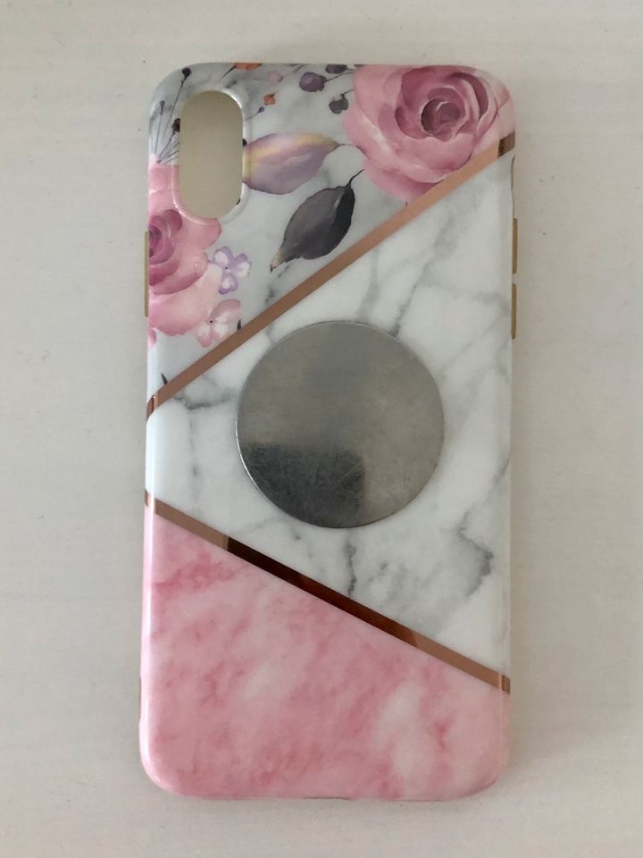 Handyhülle Hard Case für iPhone X Marmor Rose grau in Berlin