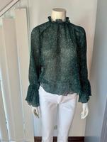 Zara Bluse Chiffon leicht transparent schwarz grün Gr. XS - S Neu Bayern - Haibach Unterfr. Vorschau