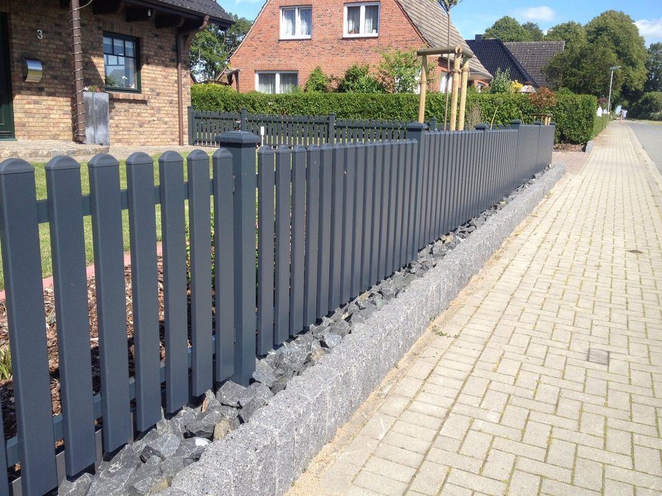 Vorgartenzaun, robust + stabil, Höhe 100cm, direkt vom Hersteller in Bredstedt