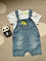 Topomini Newborn Strampler Set Latzhose Jeans Dino Gr 68 sehr gut Sachsen - Aue Vorschau