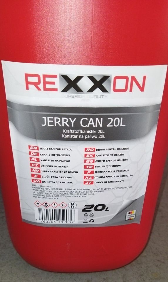 Rexxon Jerry-Can Kraftstoff-Kanister 20L Benzin-Diesel Ausgießer in Gerlingen