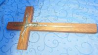 Religiös Kreuz Kruzifix Holz Messing vintage Baden-Württemberg - Karlsruhe Vorschau