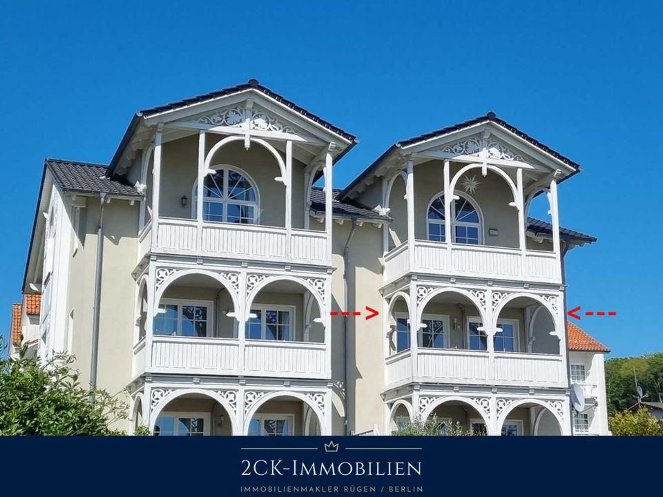 Exklusive 3 Zimmer Eigentumswohnung nahe Seebrücke und Wilhelmstraße im Ostseebad Sellin! Süd-Balkon! in Sellin